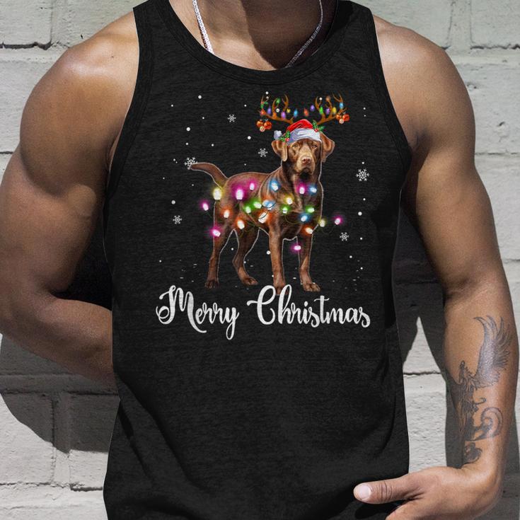 Labrador Retriever Christmas Reindeer Dog Lover Tank Top Geschenke für Ihn