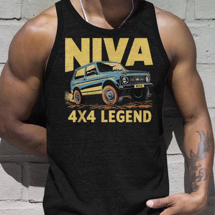 Lada Niva 4X4 Offroad Tank Top Geschenke für Ihn