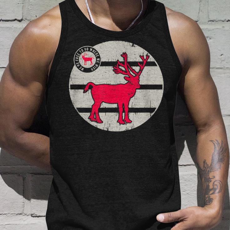 Lapland Reindeer Norway Sweden Finland Rudolph Reindeer Tank Top Geschenke für Ihn