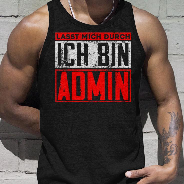 Lassen Mich Durch Ich Bin Admin Informatik Itler Tank Top Geschenke für Ihn