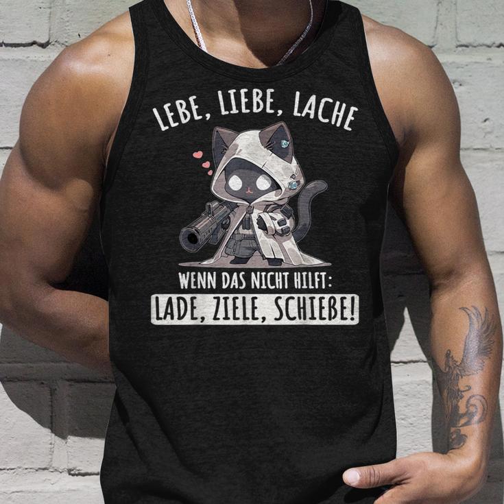 Lebe Liebe Lache Wenn Das Nicht Hilft Laden Ziele Schieen Live Tank Top Geschenke für Ihn