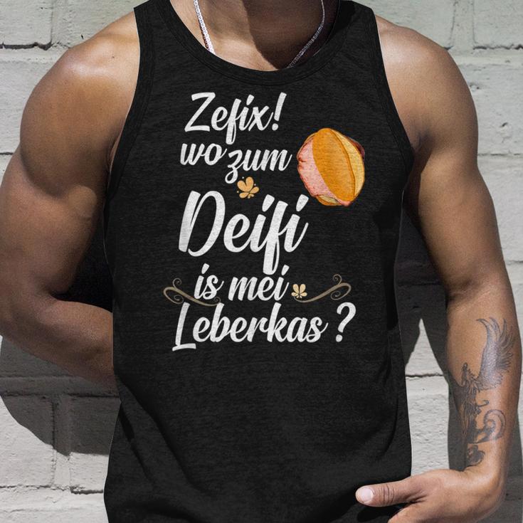 Leberkäse Leberkas Leberkässemmel Fleischkäse Bayern Tank Top Geschenke für Ihn