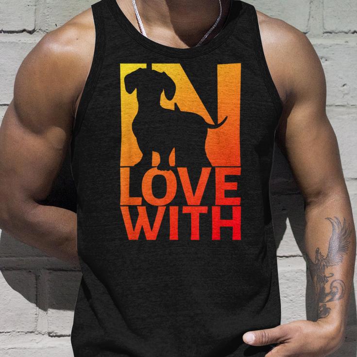 In Love With Dachshund Tank Top Geschenke für Ihn