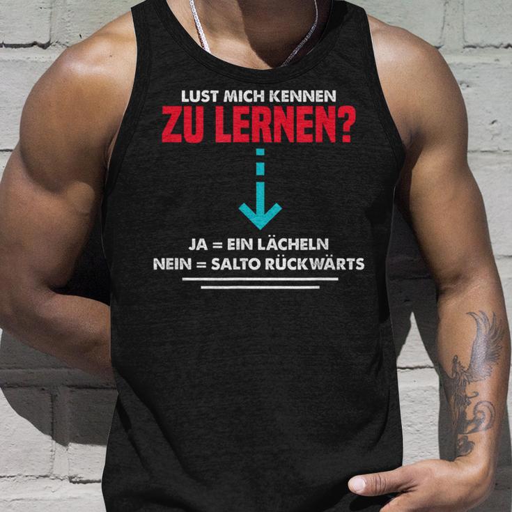 Lust Mich Kennen Zu Lern Anmach Slogan Party Tank Top Geschenke für Ihn