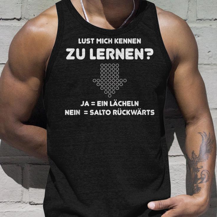 Lust Mich Knownenlern Ja Ein Lächeln Nein Salto Backwards S Tank Top Geschenke für Ihn