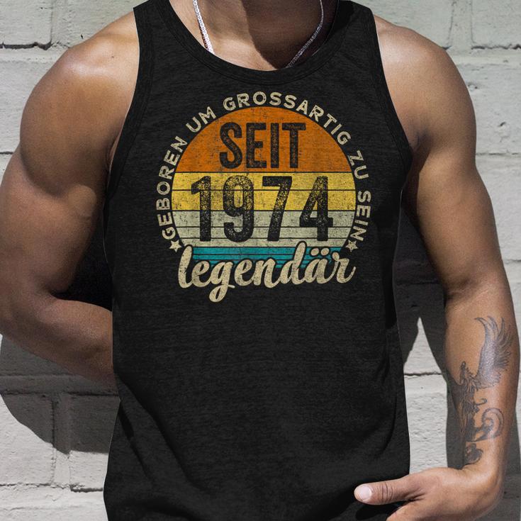 Lustiger 50 Geburtstag -Intage 1974 Geburtstag 50 Jahre Tank Top Geschenke für Ihn