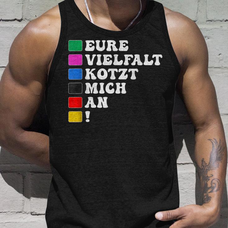 Lustiges Eureielfalt Kotzt Mich An Tank Top Geschenke für Ihn