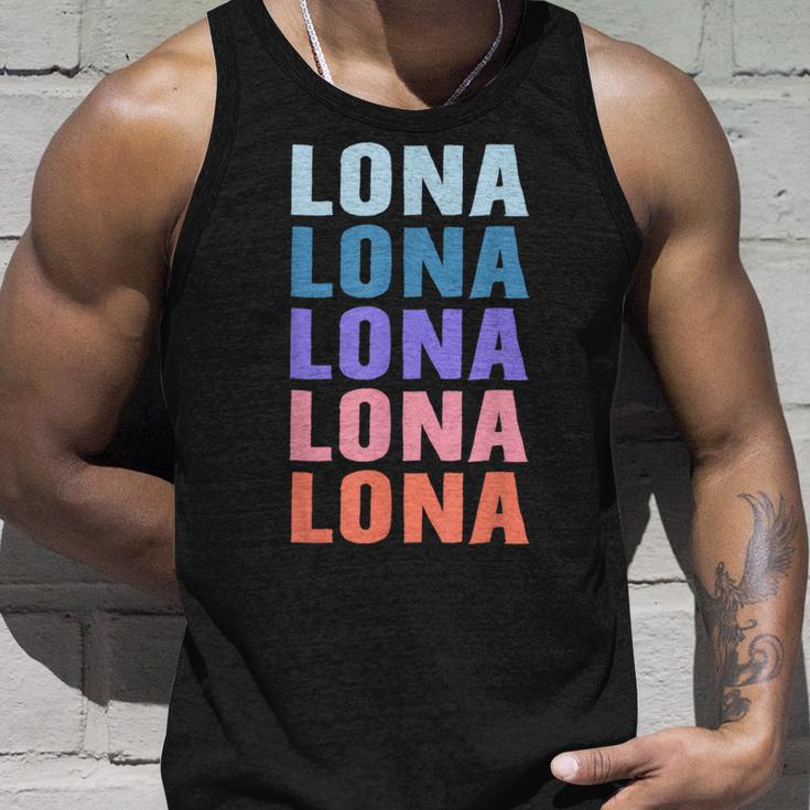 Lustiges Geschenk Name Lona Personalisierteorname Tank Top Geschenke für Ihn