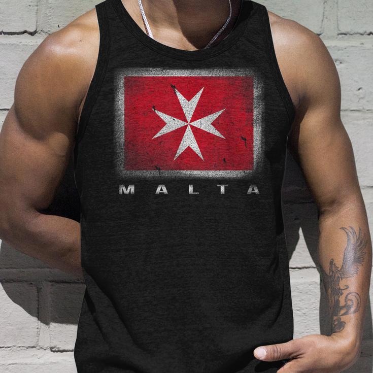 Maltese Cross Flag Malta Tank Top Geschenke für Ihn