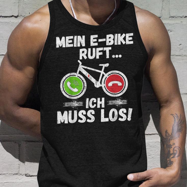 Mein E-Bike Ruft Ich Muss Los Radfahren Tank Top Geschenke für Ihn