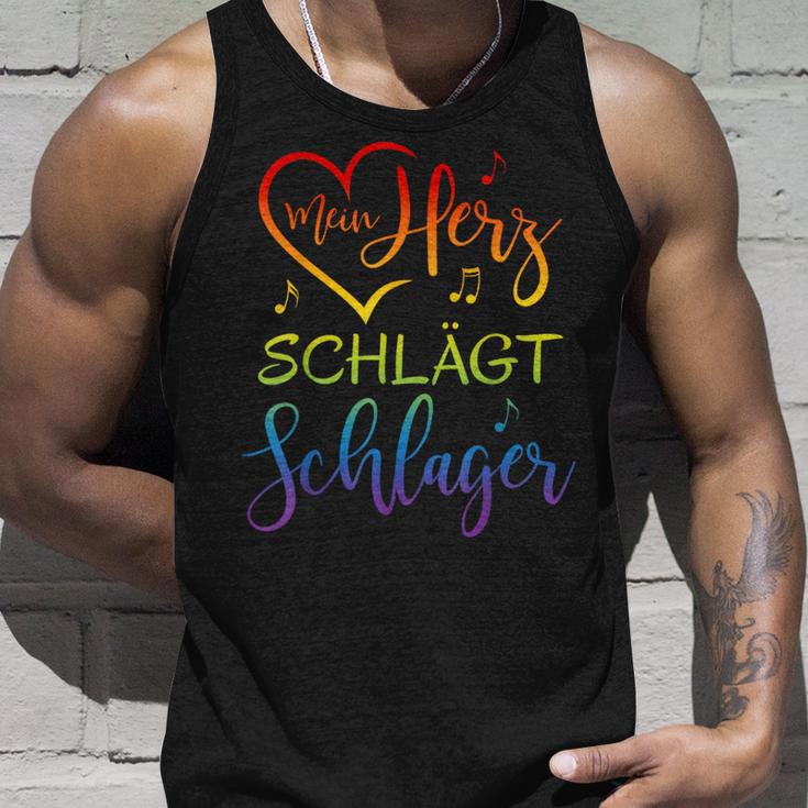 Mein Herz Schlägt Schlager Tank Top Geschenke für Ihn