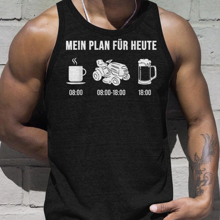 Mein Plan Für Heute Ride-On Mower Tank Top Geschenke für Ihn