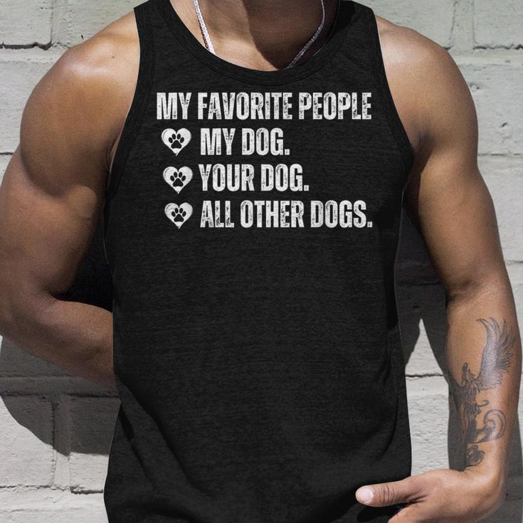 Meine Lieblingsleute Sind Mein Hund Dein Hund Und Alle Anderen Hunde Tank Top Geschenke für Ihn