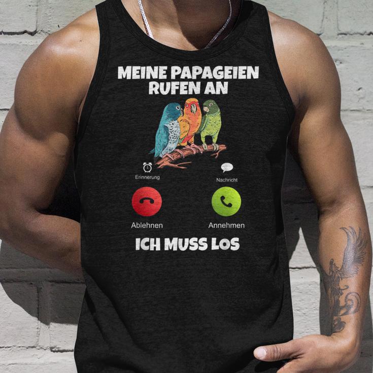 Meine Parageien Rufen An Ich Muss Los Paragei Tank Top Geschenke für Ihn