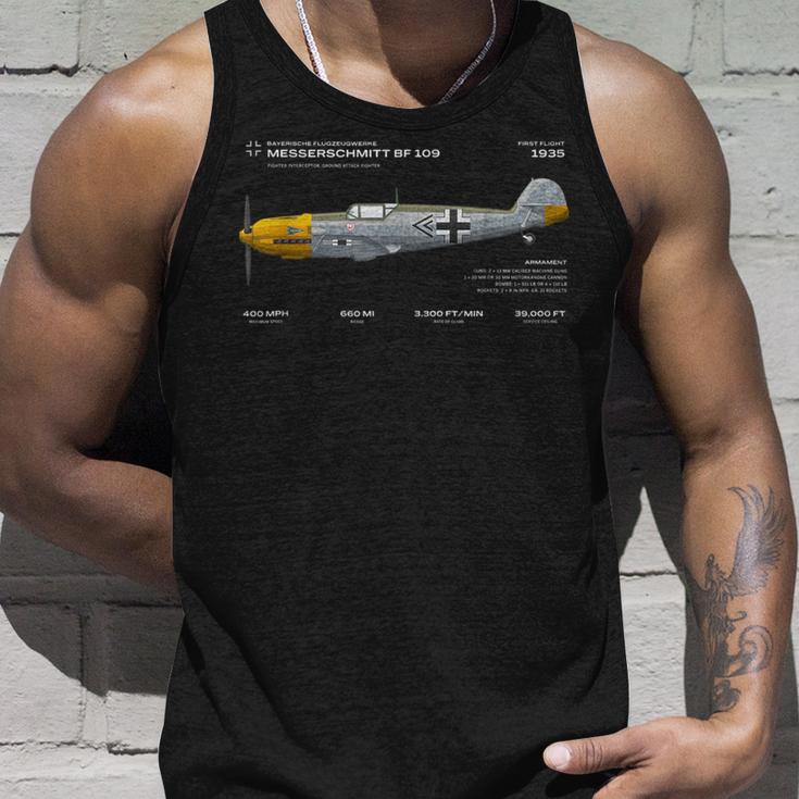 Messerschmitt Bf 109 Wwii Aeroplane Air Force Tank Top Geschenke für Ihn