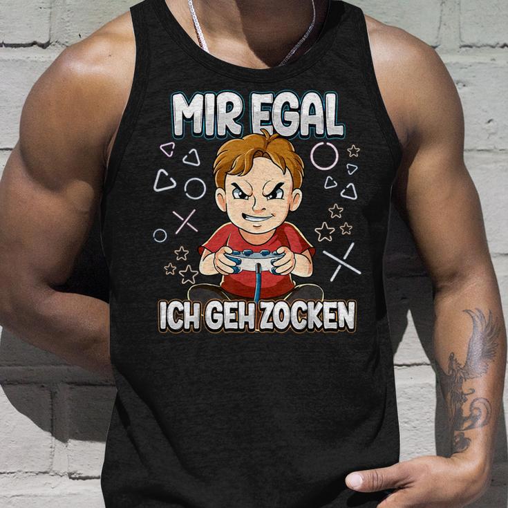 Mir Egal Ich Geh Zocken Gaming Tank Top Geschenke für Ihn