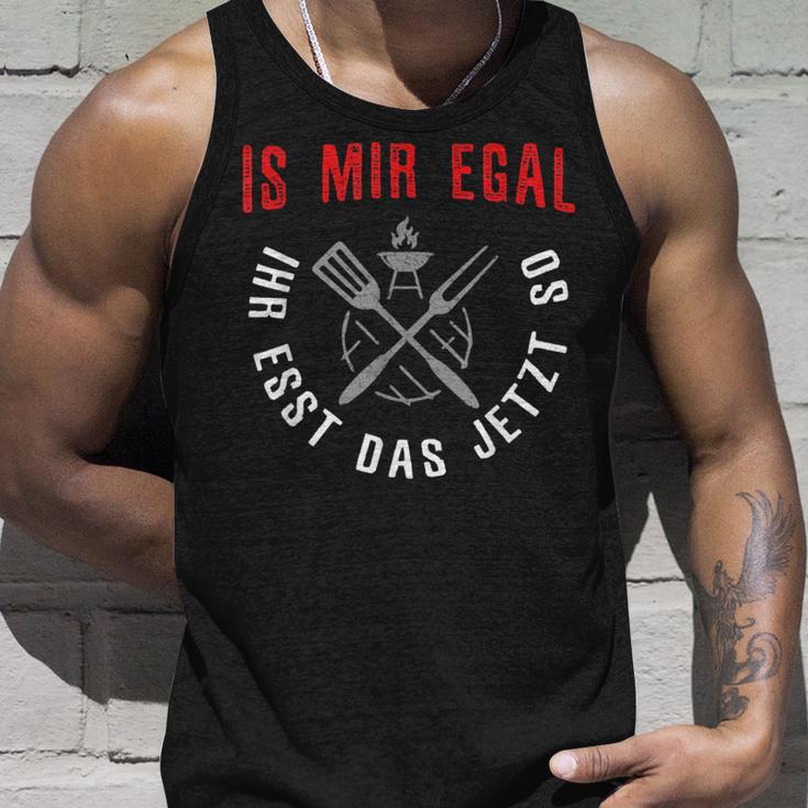 With Is Mir Egal Ihr Esst Das Jetzt So Geschenk Für Barbecue Bbq Tank Top Geschenke für Ihn