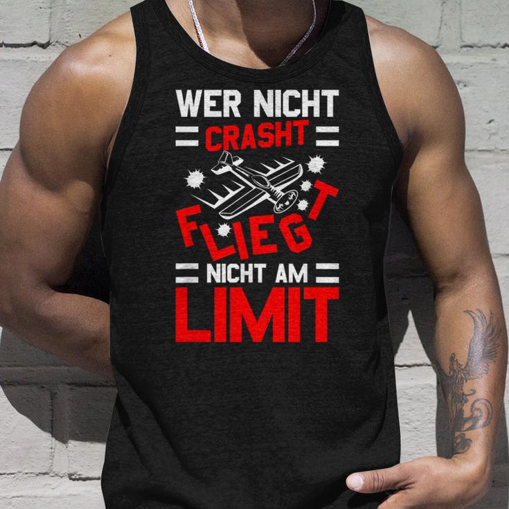 Modellflug Sprüche Lustig Modellbauer Model Flyer Aviator Tank Top Geschenke für Ihn