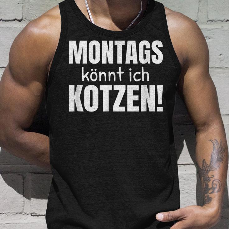 Montags Könnt Ich Kotzen Anti-Monday Sayings Tank Top Geschenke für Ihn