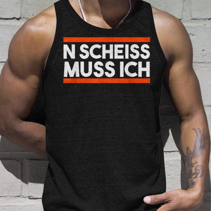 Morgenmuffel College Zicke Sarcasmus Nen N Scheiss Muss Ich S Tank Top Geschenke für Ihn