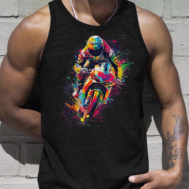 Motorrad Farbiges Motocross Für Jungen Tank Top Geschenke für Ihn