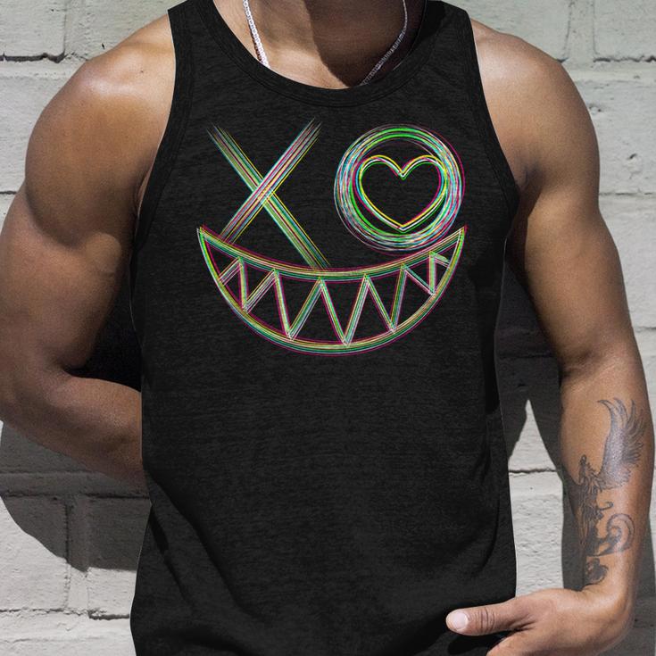 Music Festival Rave Face Electro Techno Tank Top Geschenke für Ihn