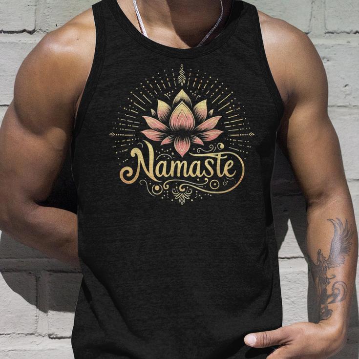 Namaste Peace & Harmonie Yoga Auf Deutsch Tank Top Geschenke für Ihn