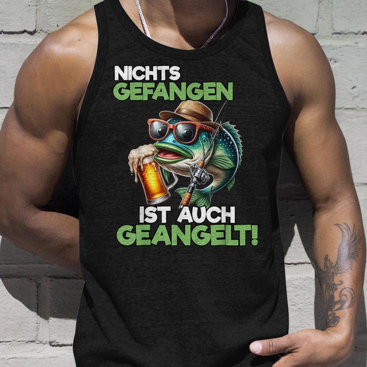 Nichts Gefangen Ist Auch Geangelt Fischer Bier Tank Top Geschenke für Ihn