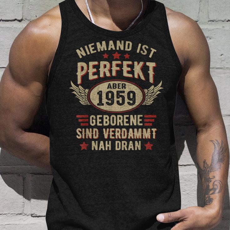 Niemand Ist Perfekt Aber Jahrgang 1959 Birthday Tank Top Geschenke für Ihn