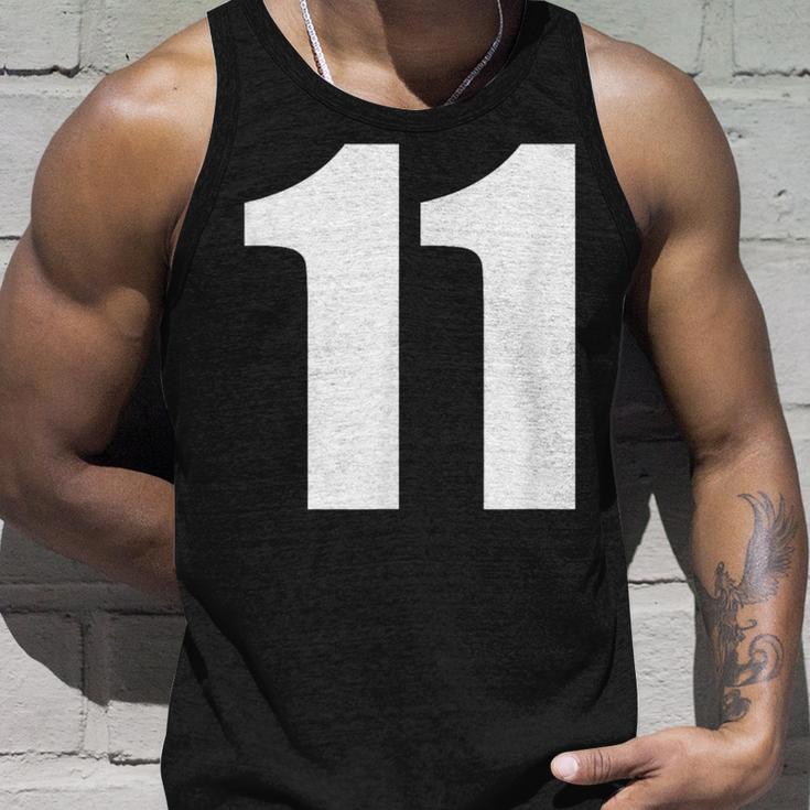 Number Eleven Number 11 Numbers Tank Top Geschenke für Ihn