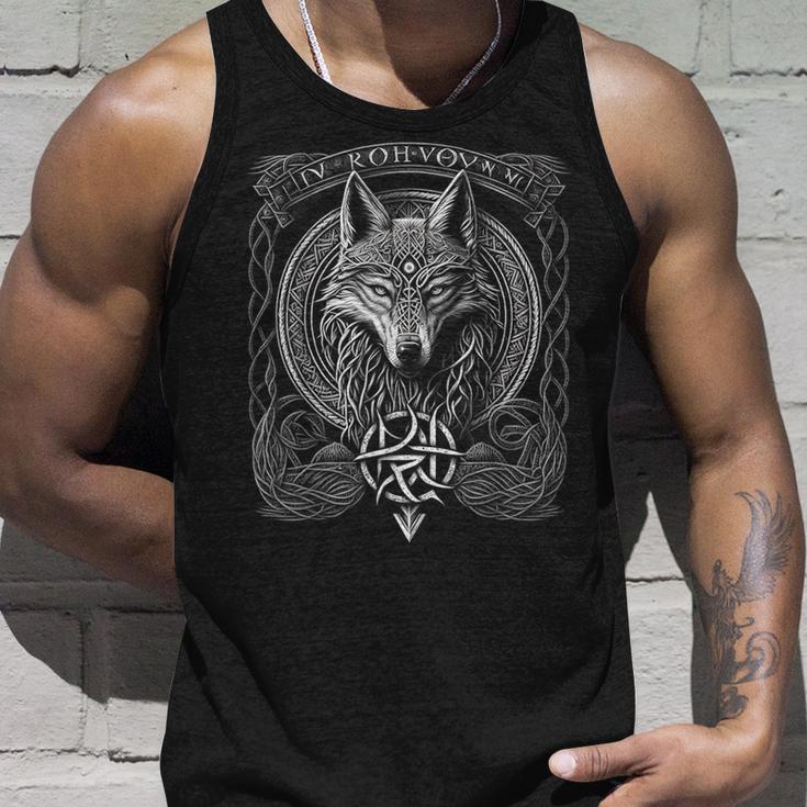 Odins Wolfiking Norse Runes Nordmann Mythology Tank Top Geschenke für Ihn