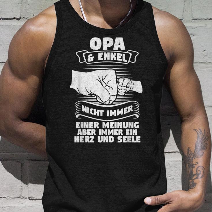 Opa & Enkel Immer Ein Herz Und Seele Opa Angel S Tank Top Geschenke für Ihn