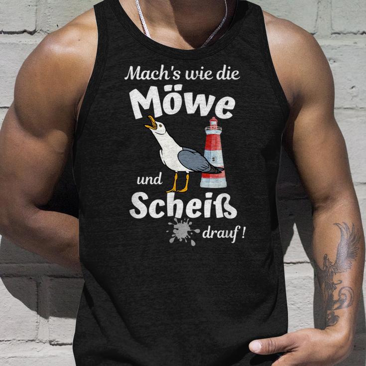 Ostsee Fun-Mach's Wie Die Möwe Und Scheiß Drauf Tank Top Geschenke für Ihn