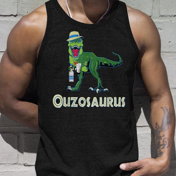 Ouzosaurus Tyrannosaurus Ouzo Dinosaur Ouzotrinker Rex Tank Top Geschenke für Ihn