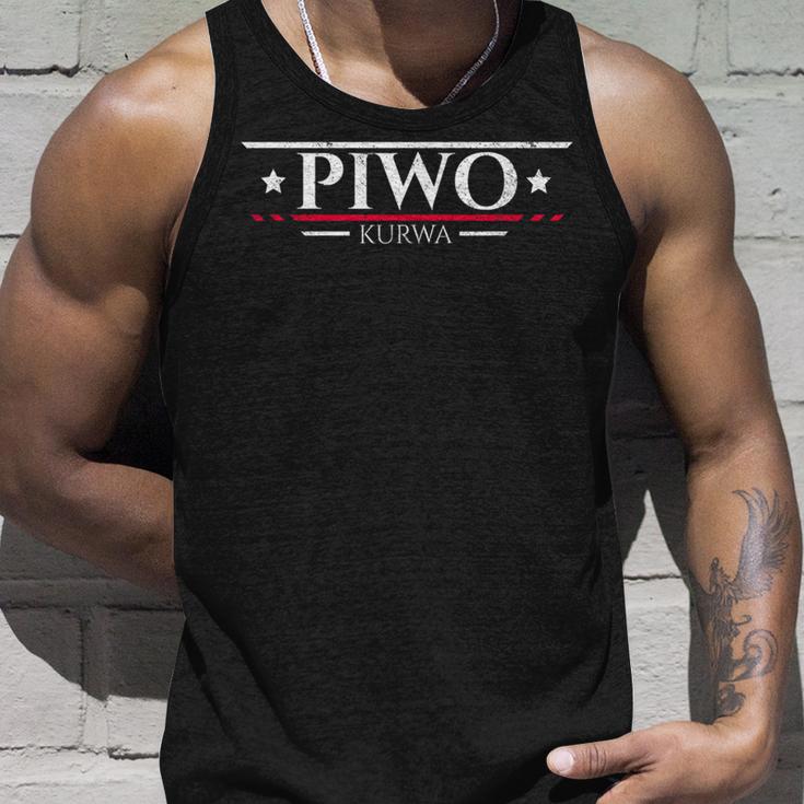 Piwo Kurwa Original Polska Poland Tank Top Geschenke für Ihn