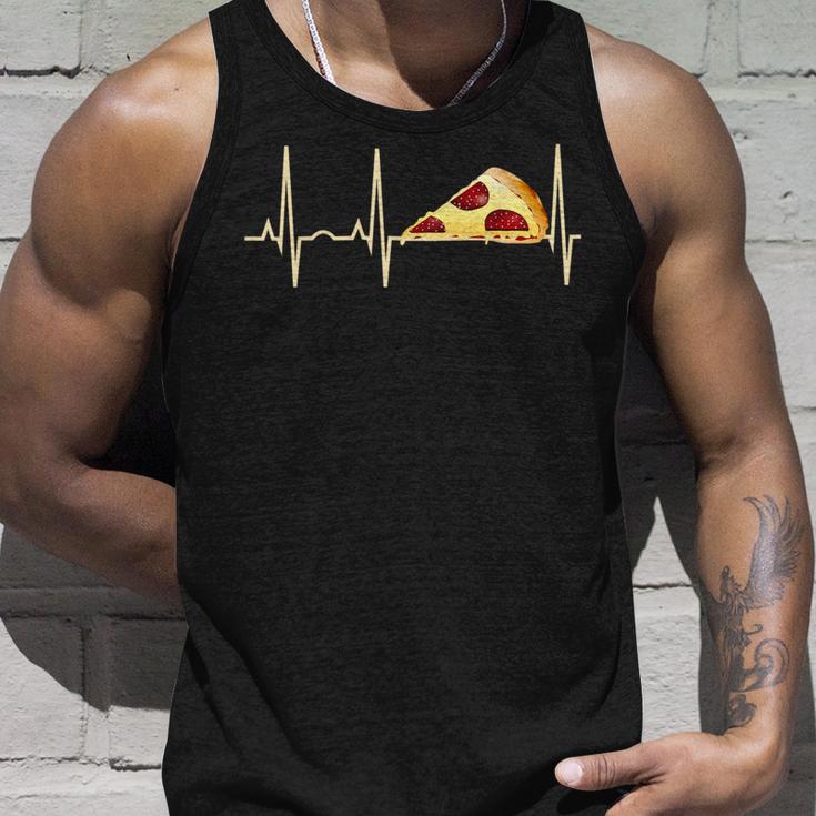 Pizza Pepperoni Pizza Heartbeat Tank Top Geschenke für Ihn