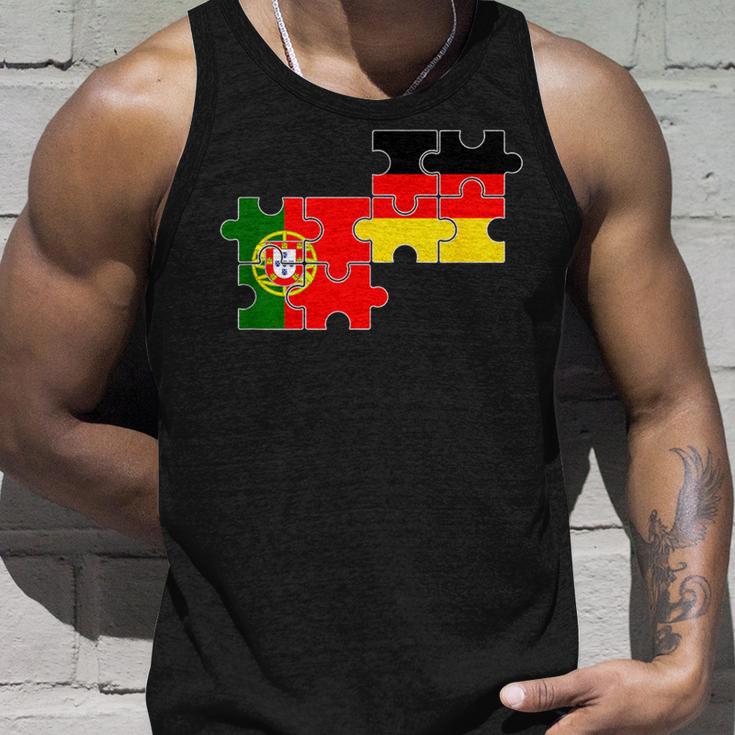 Portugal Germany Flag German Portuguese Tank Top Geschenke für Ihn