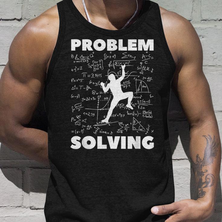 Problem Solving Climber Climbing Bouldering Pun Tank Top Geschenke für Ihn