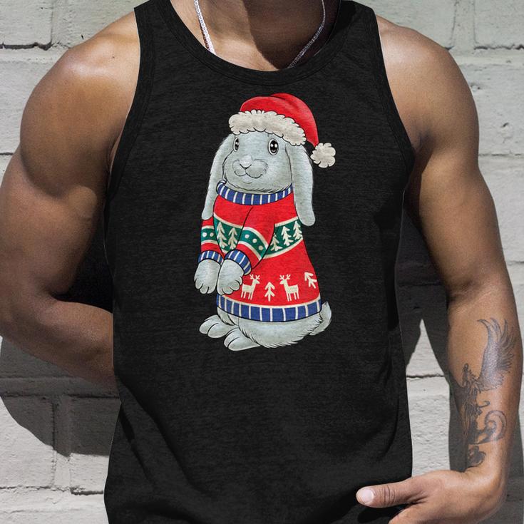 Rabbit Hat Hoppy Christmas Rabbit Christmas Tank Top Geschenke für Ihn