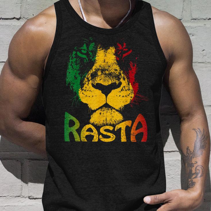 Rasta Lion Lionhead Reggae Rastafari Jamaica Tank Top Geschenke für Ihn