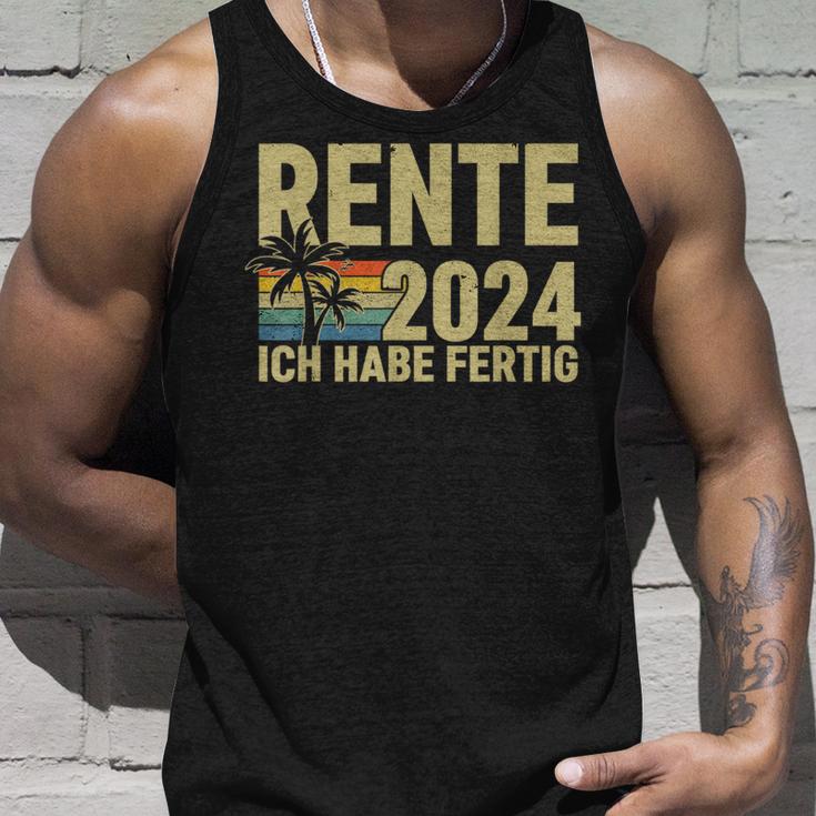 Rente 2024 Ich Habe Fertig Rentner Tank Top Geschenke für Ihn