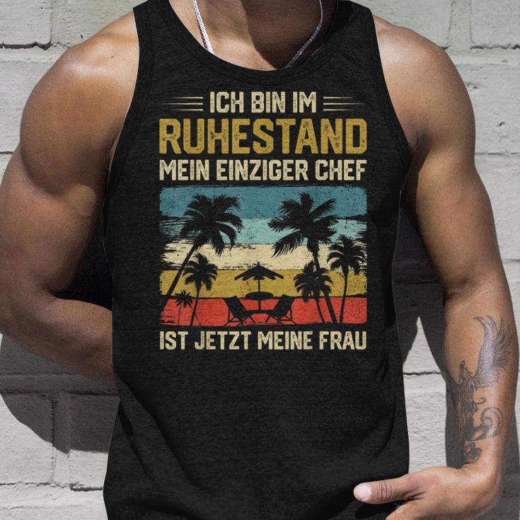 Rentner Bin Im Ruhestand Tank Top Geschenke für Ihn