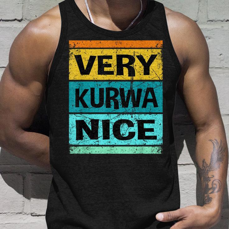 Retroery Kurwa Nice Poland Polska Tank Top Geschenke für Ihn