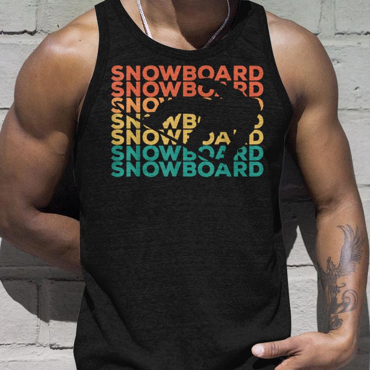 Retrointage Snowboard For Snowboarder Tank Top Geschenke für Ihn