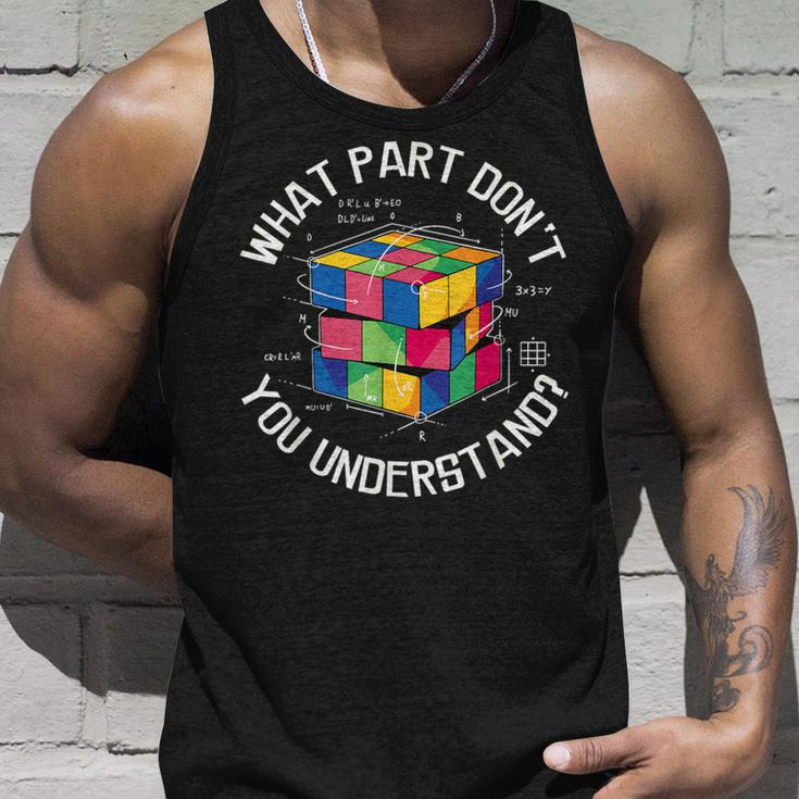 Rubik's Cube Solution Nerd Genie Tank Top Geschenke für Ihn