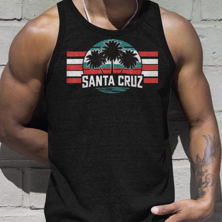 Santa Cruz Ca California Retro 70S 80S Surfer Tank Top Geschenke für Ihn