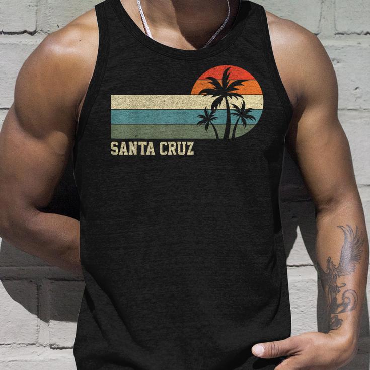 Santa Cruz Ca California Retro Surfing Tank Top Geschenke für Ihn