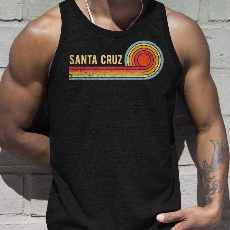 Santa Cruz City California Caintage Retro Souvenir Tank Top Geschenke für Ihn