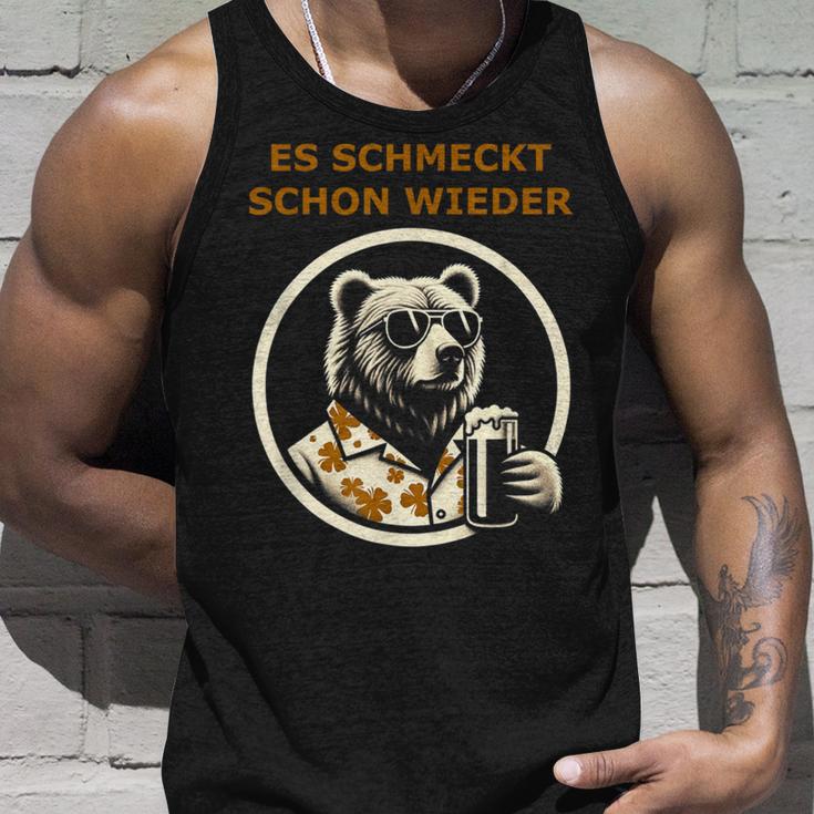 Saufen Bär Es Schmeckt Schon Wieder Wieder Tank Top Geschenke für Ihn