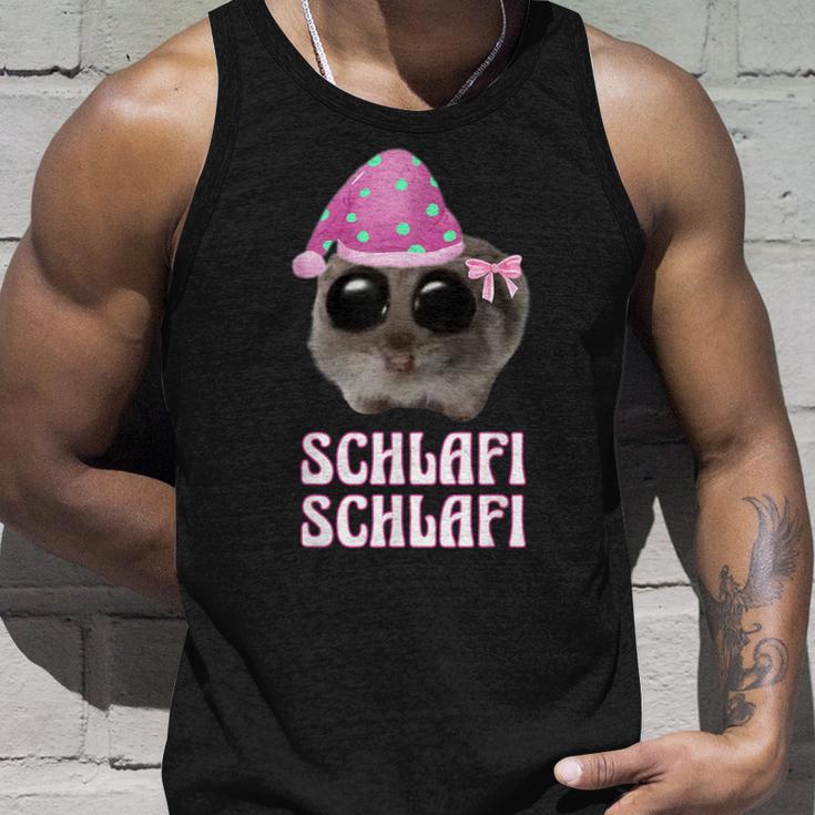 Schlafi Schlafi Sad Hamster Hamstie Meme Sleep Tank Top Geschenke für Ihn